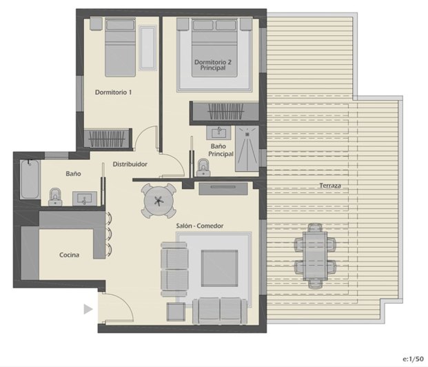 Image No.25-2 Bed Penthouse for sale