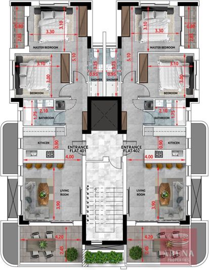 Image No.2-Appartement de 2 chambres à vendre à Larnaca
