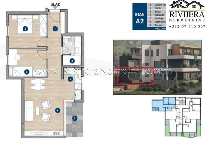 Image No.9-Appartement de 2 chambres à vendre à Dobrota