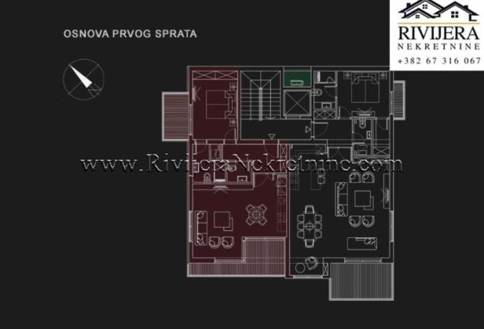 Image No.3-Appartement de 1 chambre à vendre à Tivat