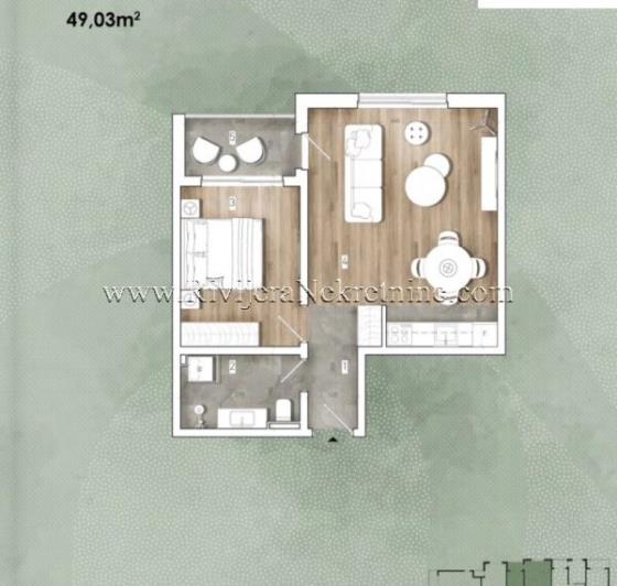 Image No.3-Appartement de 1 chambre à vendre à Kotor