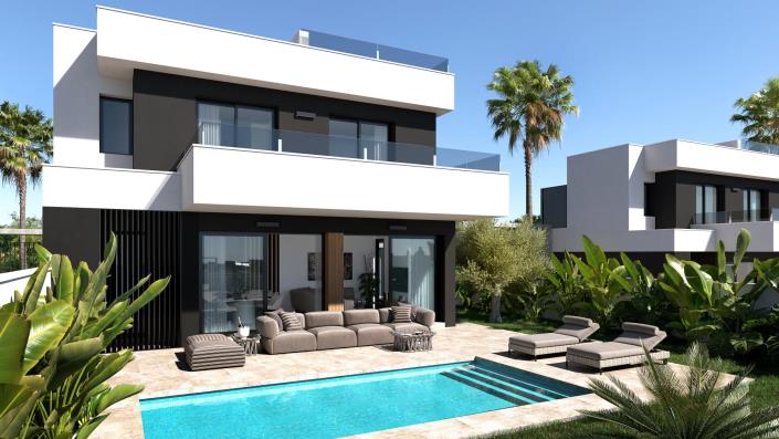 Image No.1-Villa / Détaché de 3 chambres à vendre à Ciudad Quesada