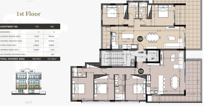 Image No.5-3 Bed Apartment for sale