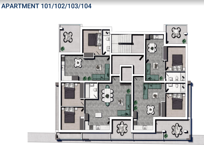 Image No.2-Appartement de 2 chambres à vendre à Trachoni