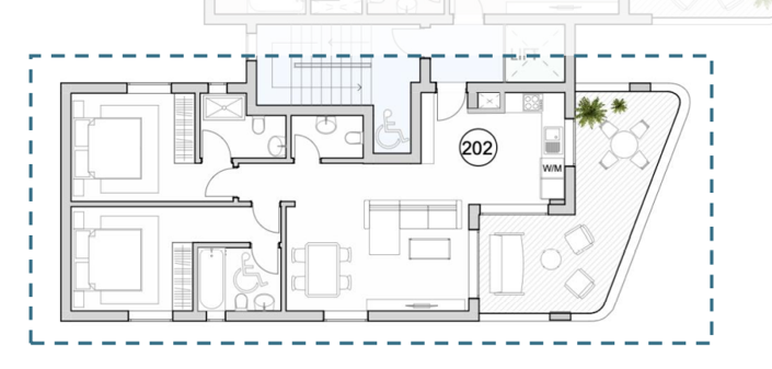 Image No.3-Appartement de 2 chambres à vendre à Germasogeia