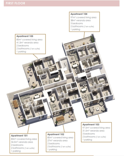 Image No.4-3 Bed Apartment for sale