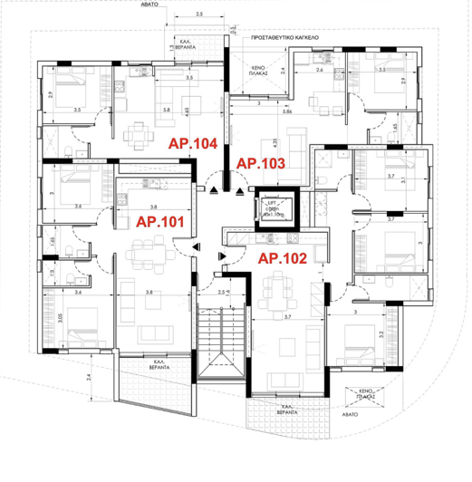 Image No.1-Appartement de 3 chambres à vendre à Trachoni