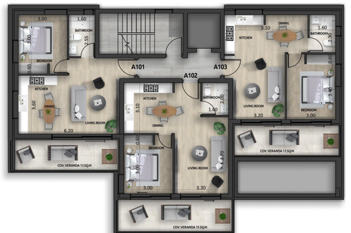 Image No.5-Appartement de 2 chambres à vendre à Leivadia