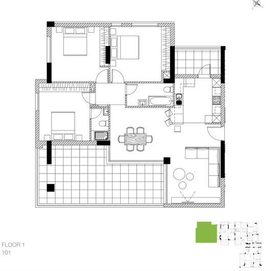 Image No.14-3 Bed Apartment for sale