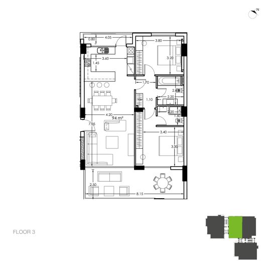 Image No.6-2 Bed Apartment for sale