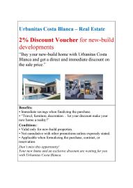Urbanitas Costa Blanca most sold property