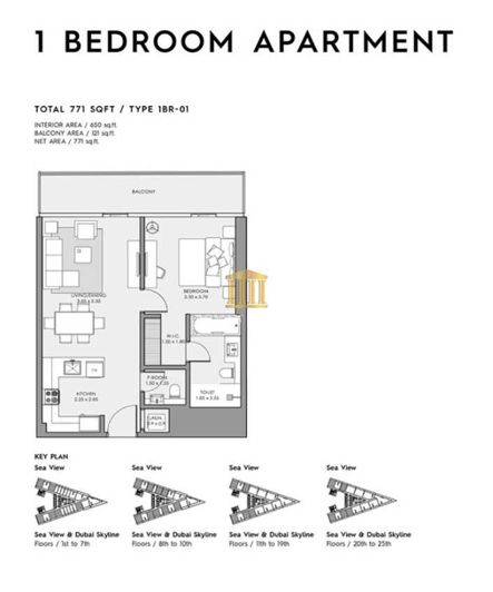Image No.12-1 Bed Apartment for sale