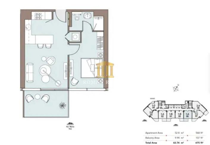 Image No.13-1 Bed Apartment for sale