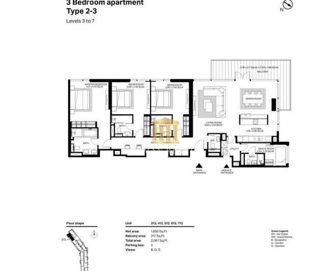 Image No.21-3 Bed Apartment for sale