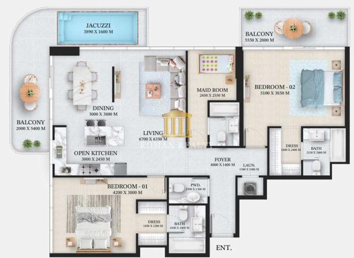 Image No.12-3 Bed Apartment for sale