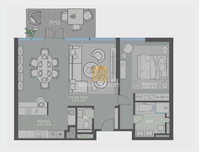 Image No.22-1 Bed Apartment for sale