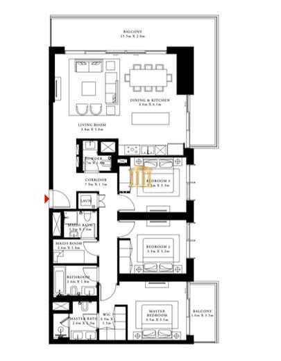 Image No.30-Appartement de 3 chambres à vendre à Dubai