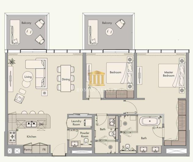 Image No.25-Appartement de 2 chambres à vendre à Dubai
