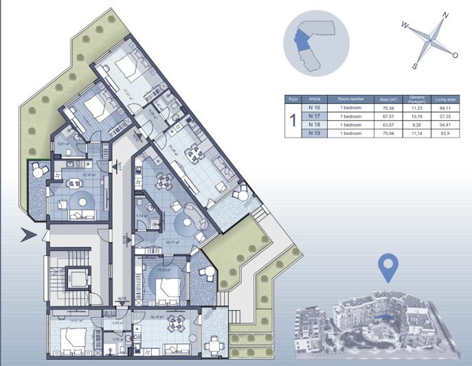 Image No.4-1 Bed Property for sale