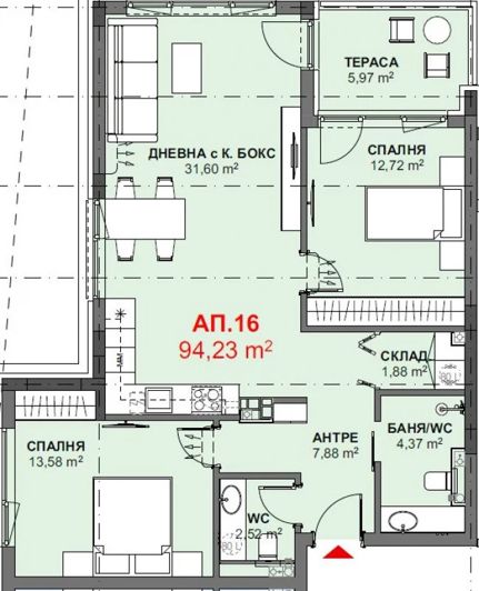 Image No.8-Propriété de 2 chambres à vendre à Chernomorets