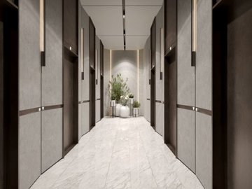 oneriverpointliftlobby