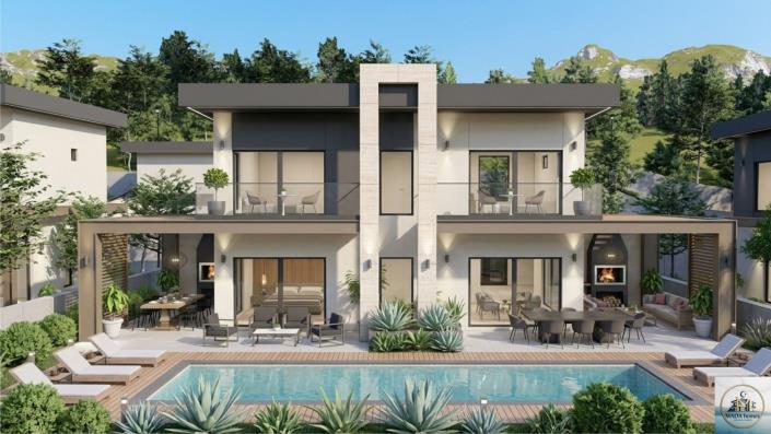 Image No.2-Villa / Détaché de 4 chambres à vendre à Kemer