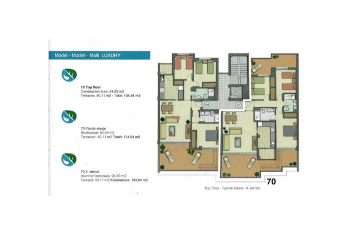 Image No.45-3 Bed Penthouse for sale