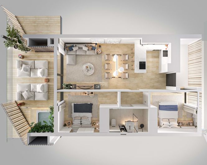 Image No.45-2 Bed Apartment for sale