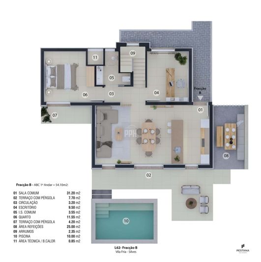 Image No.13-Jumelé de 3 chambres à vendre à Silves