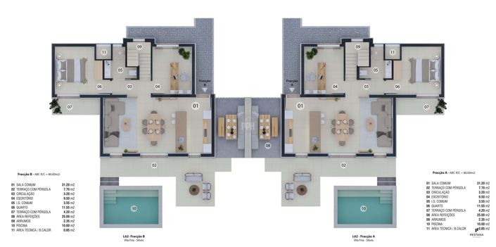 Image No.10-Jumelé de 3 chambres à vendre à Silves