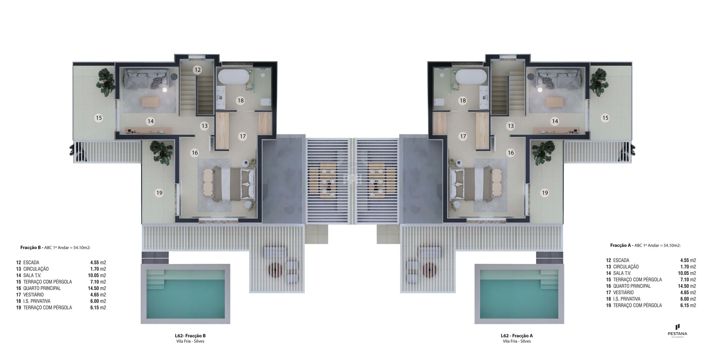 Image No.4-Jumelé de 3 chambres à vendre à Silves