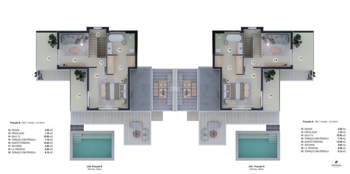 Image No.6-Jumelé de 3 chambres à vendre à Silves