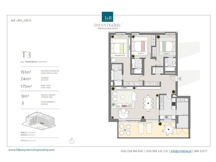 Image No.12-Appartement de 3 chambres à vendre à Cascais