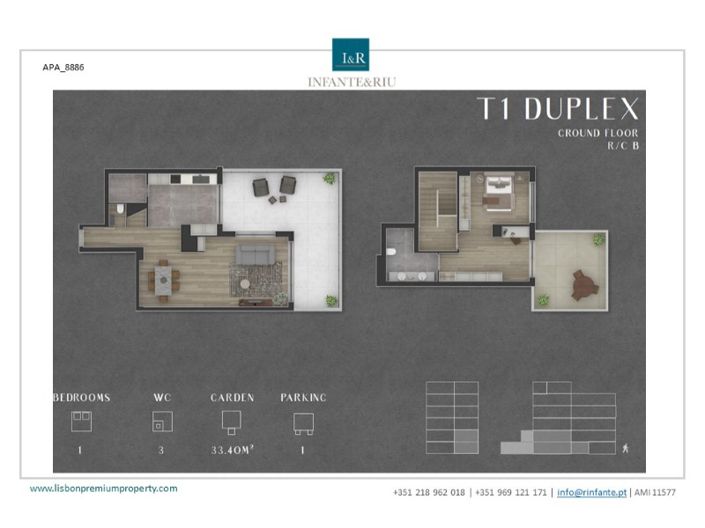 Image No.19-1 Bed Apartment for sale