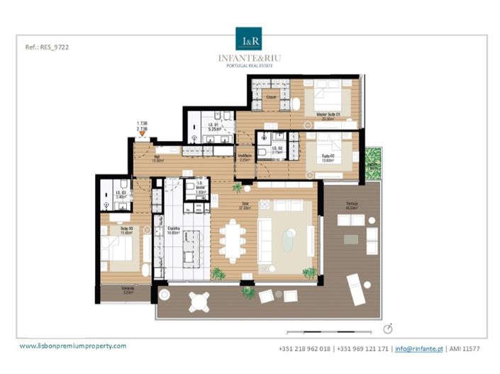 Image No.8-3 Bed Apartment for sale