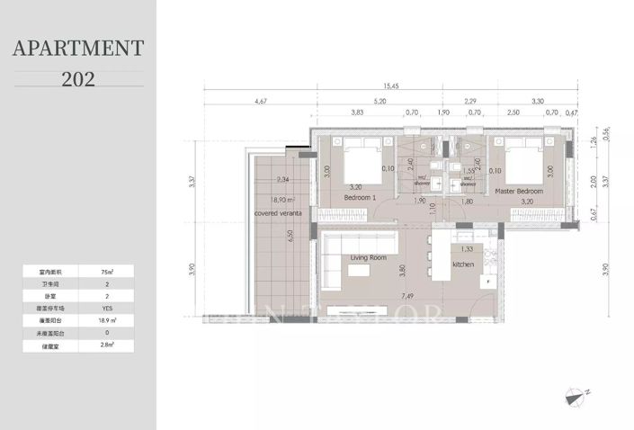 Image No.14-Appartement de 2 chambres à vendre à Limassol