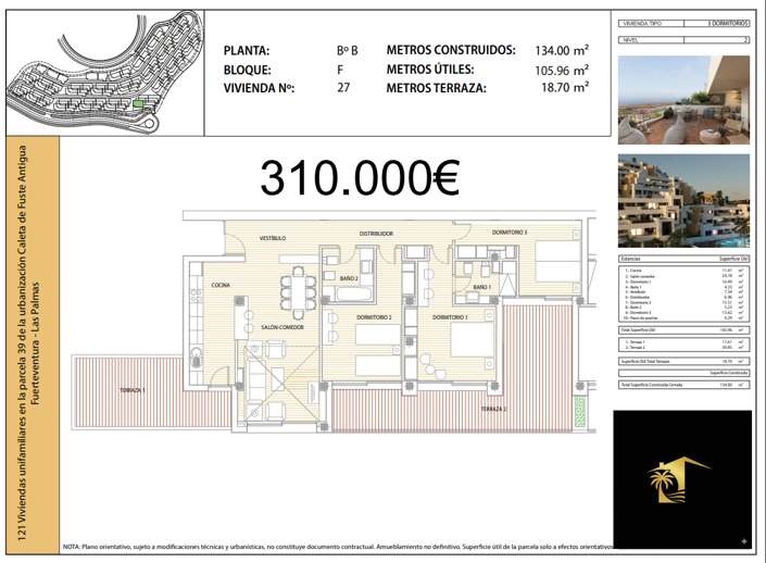 Image No.23-3 Bed Apartment for sale