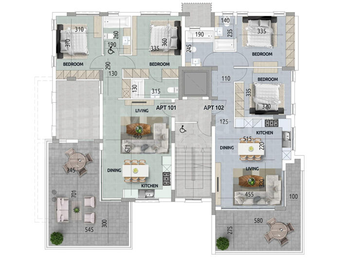 Image No.5-Appartement de 2 chambres à vendre à Kamares