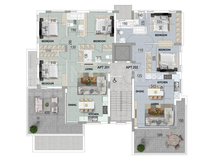 Image No.6-Appartement de 2 chambres à vendre à Kamares