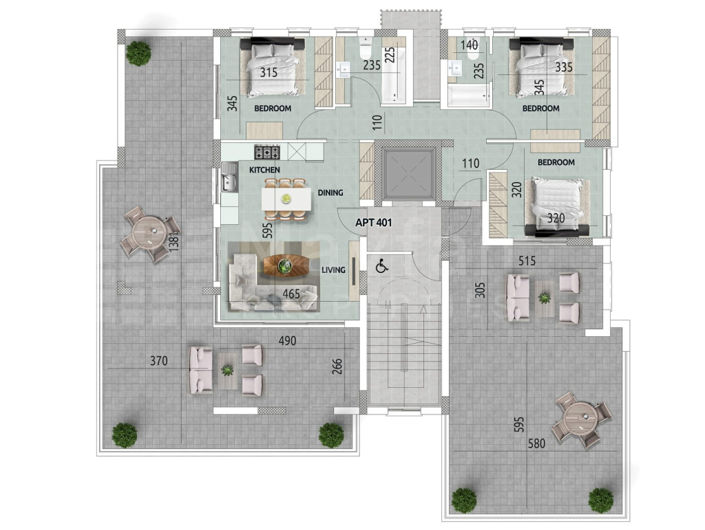 Image No.8-Appartement de 2 chambres à vendre à Kamares