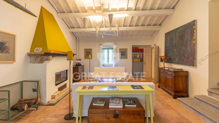 Image No.3-Maison de campagne de 8 chambres à vendre à San Casciano dei Bagni