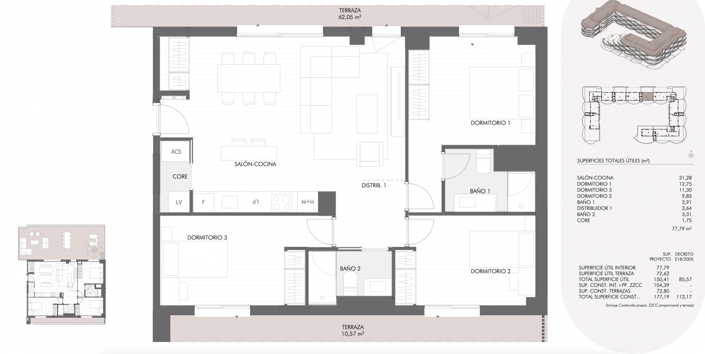Image No.22-3 Bed Penthouse for sale