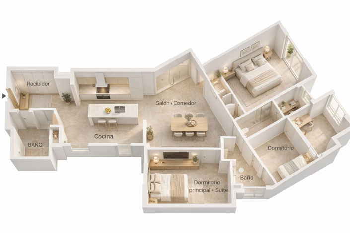 Image No.2-3 Bed Apartment for sale