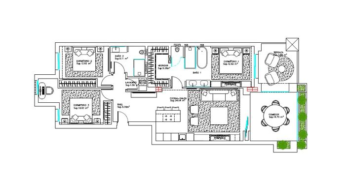 Image No.32-3 Bed Apartment for sale