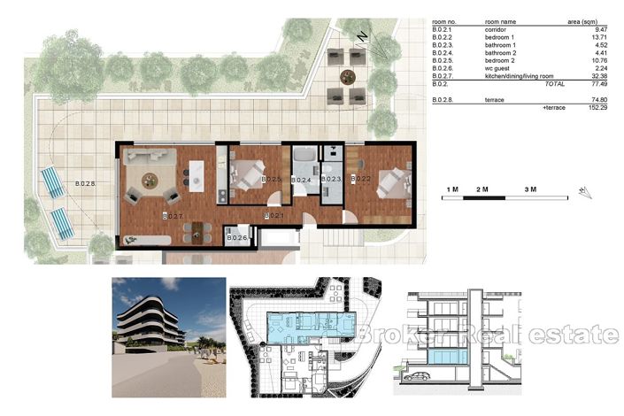 Image No.8-Appartement de 2 chambres à vendre à Trogir
