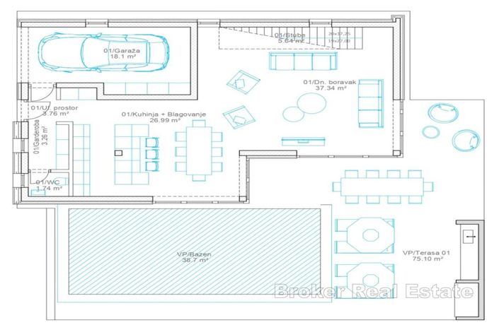 Image No.6-Villa de 3 chambres à vendre à Sukošan