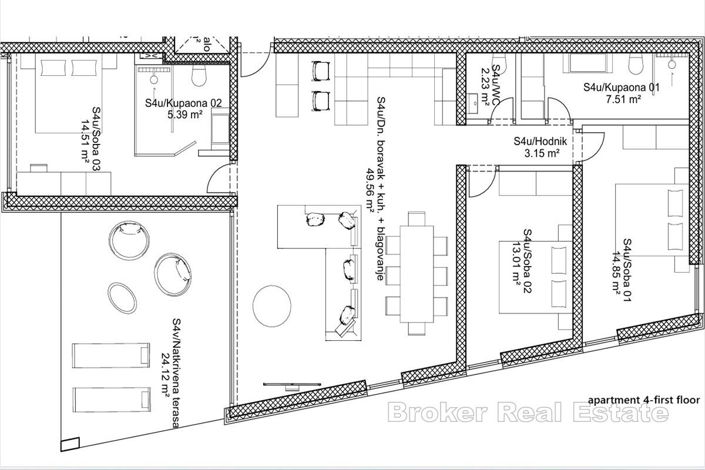 Image No.13-Appartement de 3 chambres à vendre à Sukošan