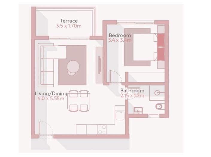 Image No.4-1 Bed Apartment for sale