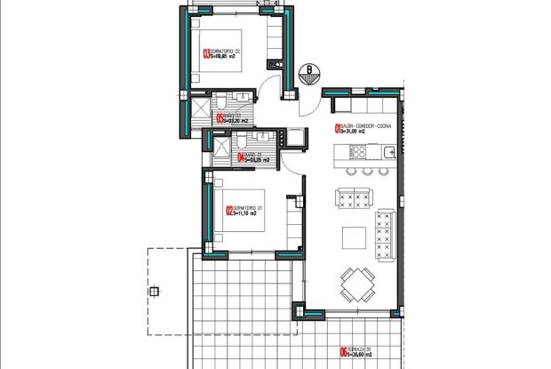 Image No.12-2 Bed Apartment for sale