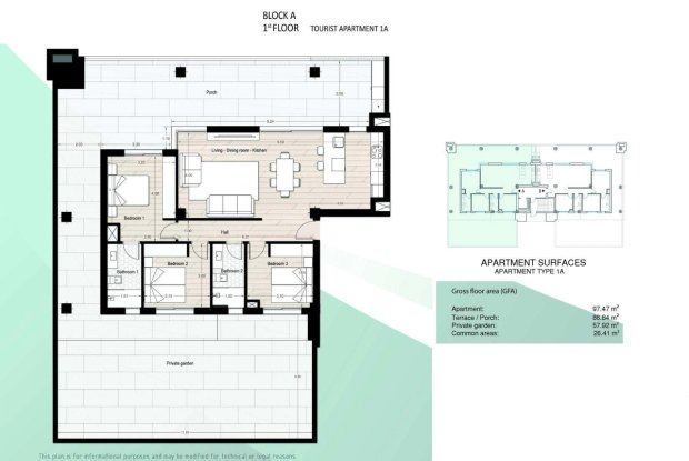 Image No.18-3 Bed Apartment for sale